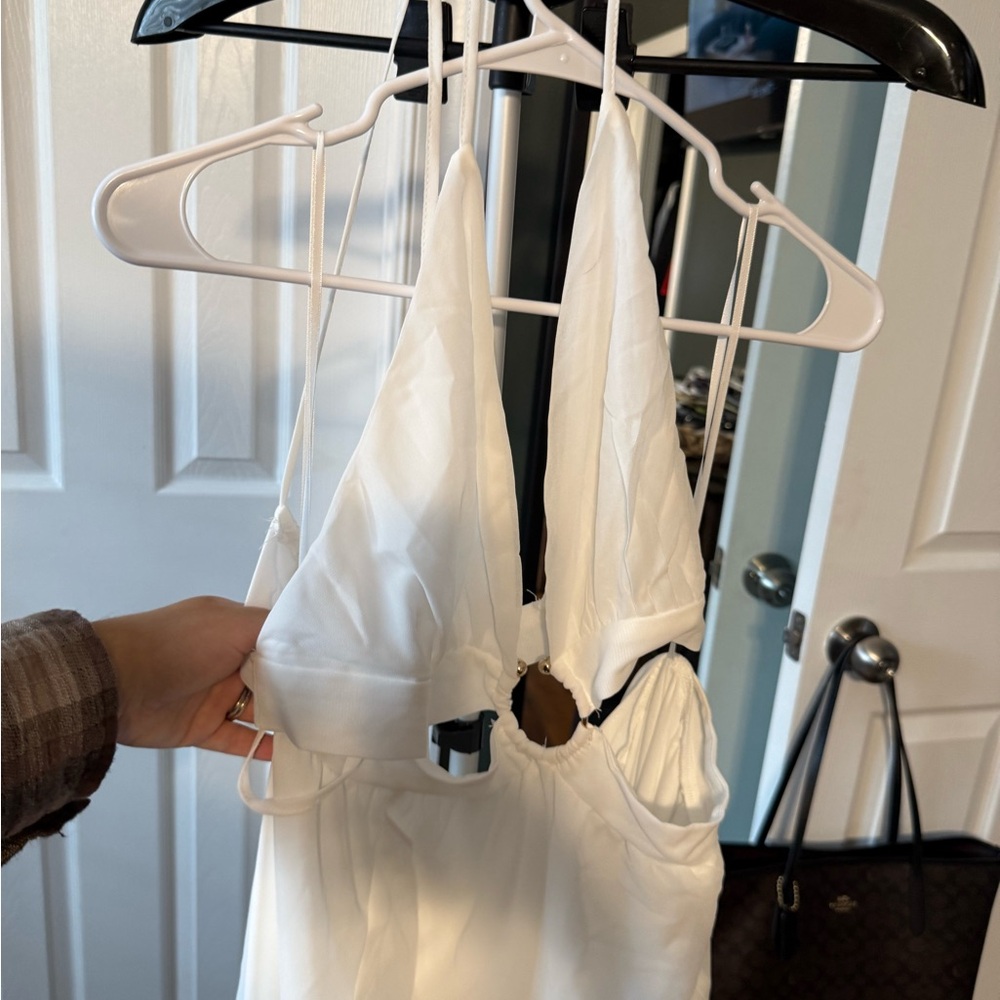 Fashion Nova White Maxi Dress